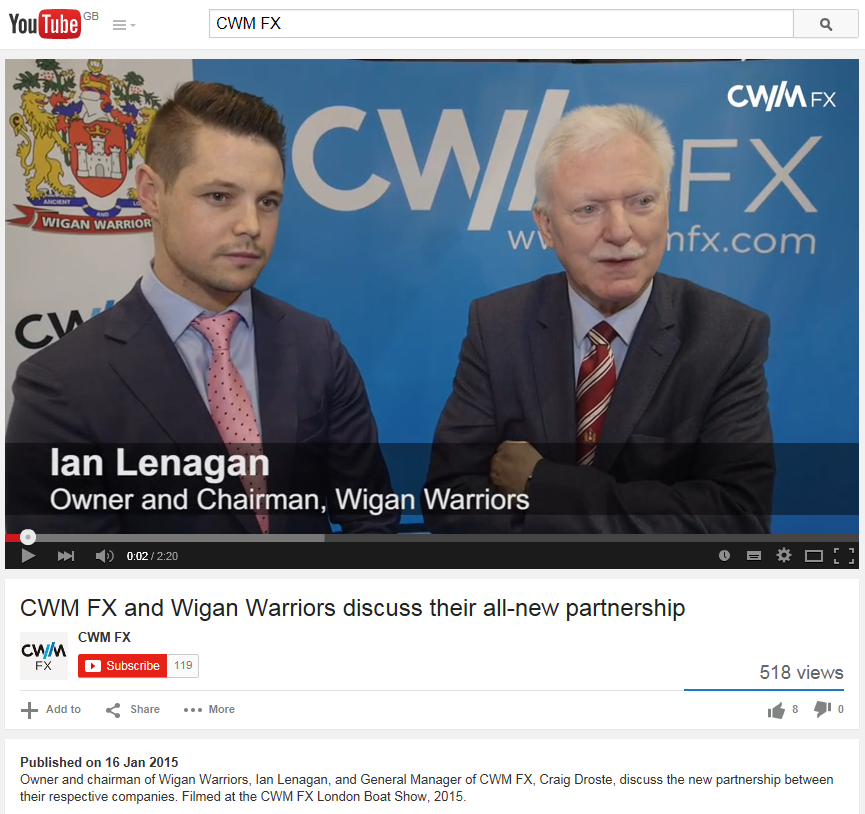 CWM FX and Wigan Warriors Capture