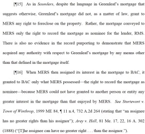 Assignment to mers document image