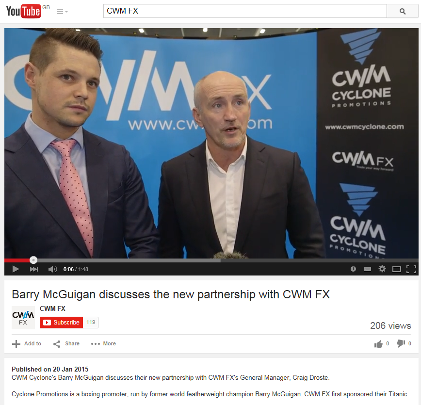 CWM FX and Barry McGuigan Capture