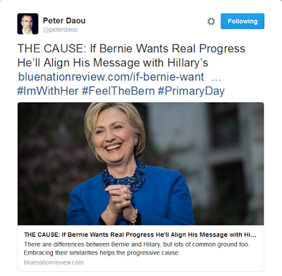 Peter Daou on Twitter_ _THE CAUSE_ If Bernie Wants Real Progress He’ll Align His