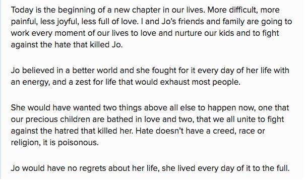 Jo cox statement