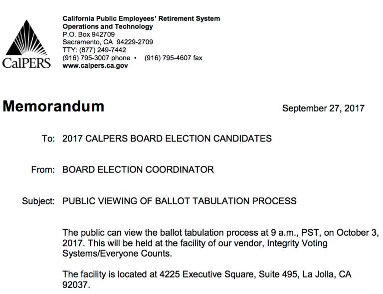 CalPERS Can t Even Figure Out How To Count Ballots In Accordance With