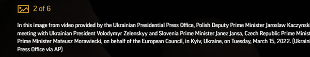 John Helmer: “Zelensky Himself Is Now in Polish Hands;” March 15 Summit with Polish, Czech, and Slovenian Prime Ministers in Przemysl, Poland, Not Kiev 16