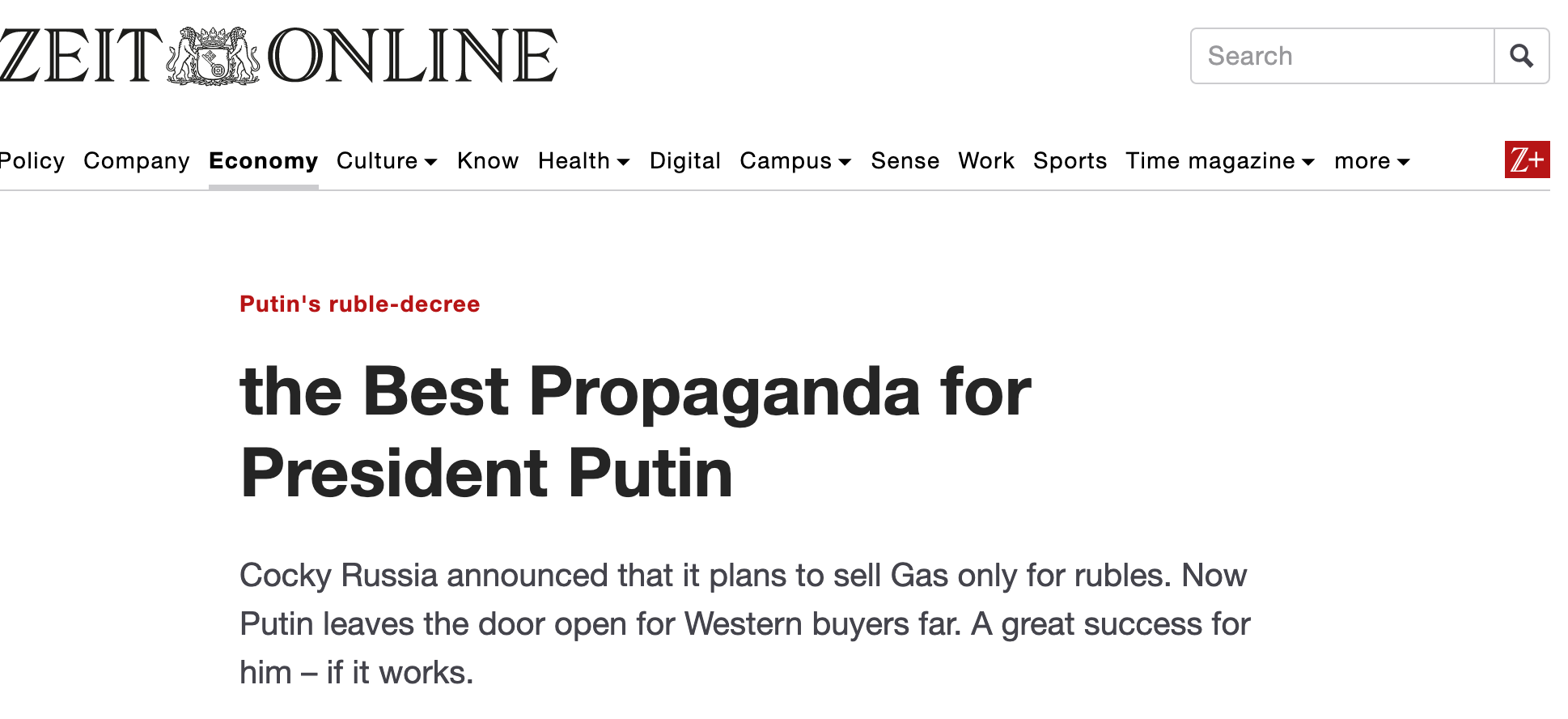 Putin Edict on “Gas for Roubles” Consistent With Original Description (and Our Take); Western Officials Nevertheless Claim a Walkback 3
