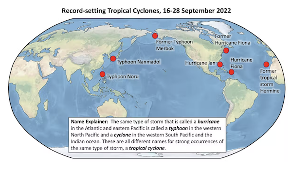 Hurricane Ian Capped Two Weeks of Extreme Storms: How Climate Change Fuels Tropical Cyclones 2
