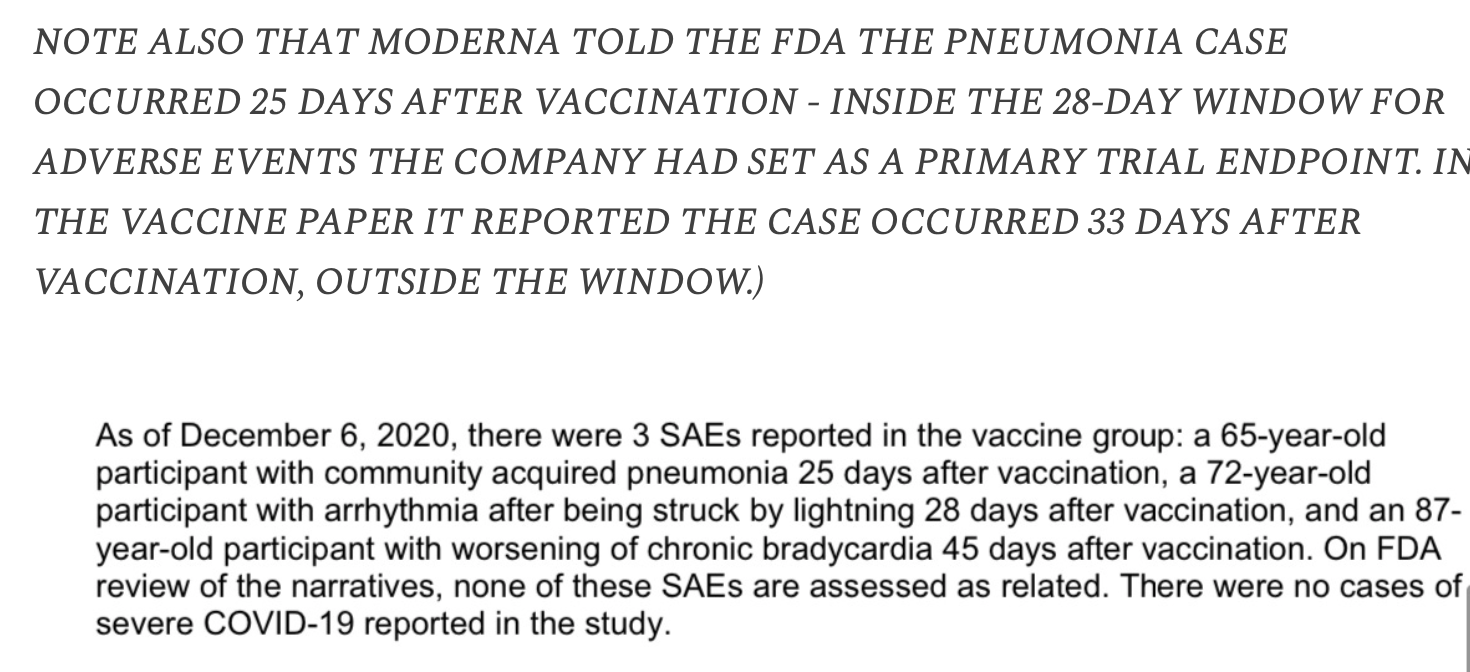 Berenson: Moderna Falsely Said No Serious Adverse Vaccine Effects in Phase 2 Trial; Their Own Data Says Otherwise 4