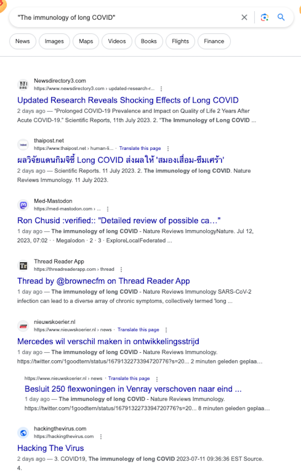 This Week in Long Covid: Nature Fires Salvo of Four Major Papers 7
